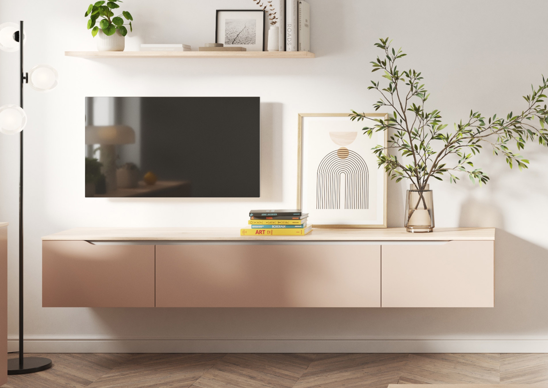 TV meubel 240cm Dolce Koraal