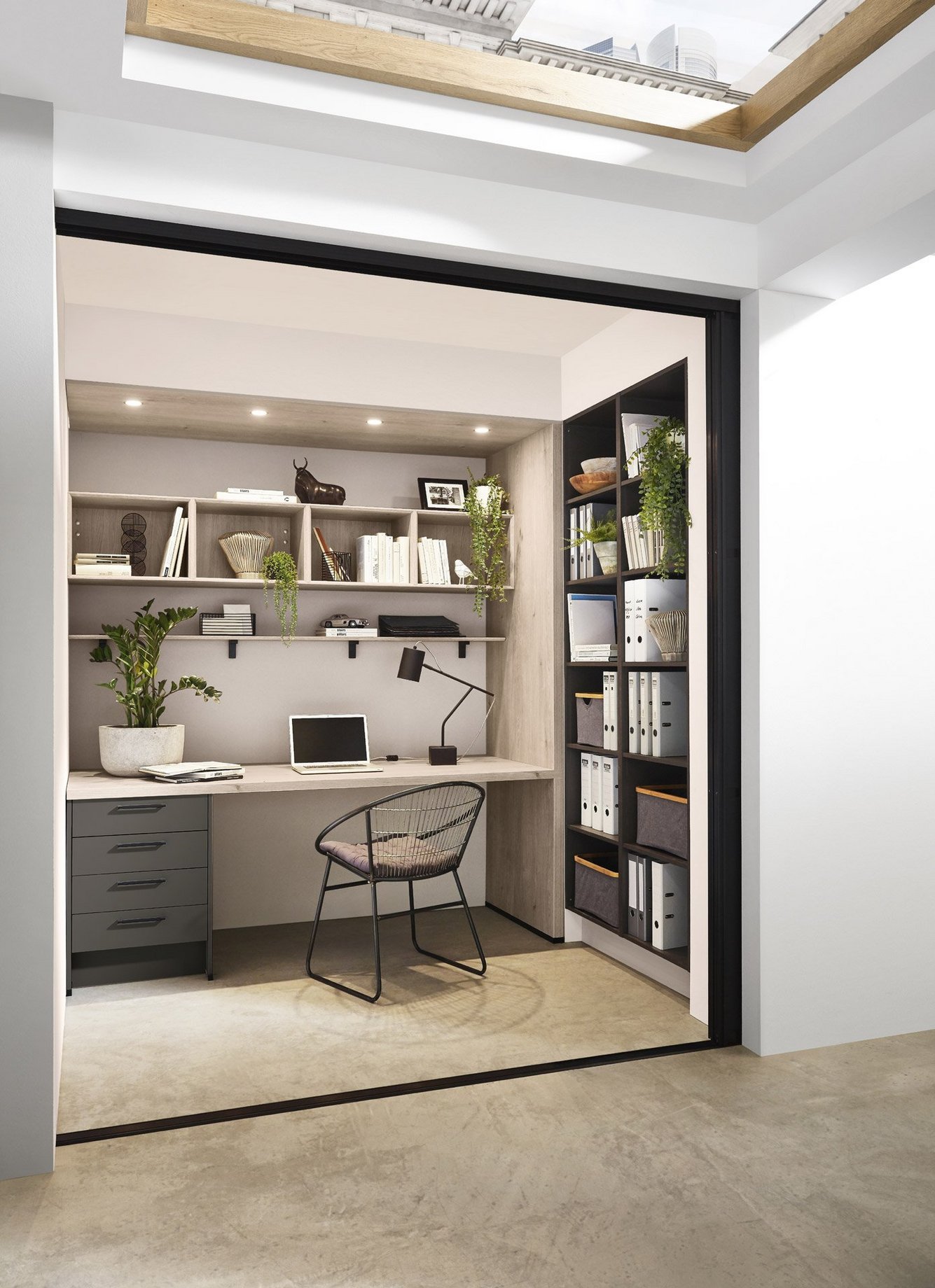 [Translate to Dutch:] Bureau télétravail sur mesure par ixina